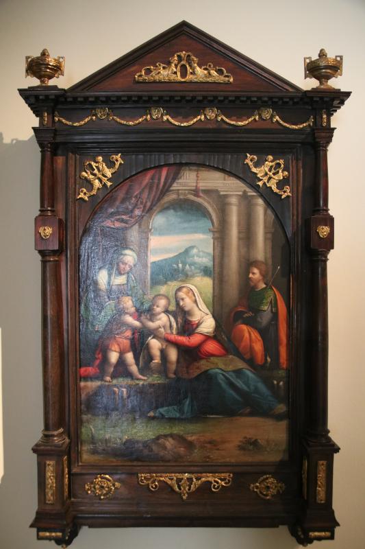 Benventuto Tisi detto il Garofalo, Sacra Famiglia con i santi Giovanni e Elisabetta, 1515-1518 - Mongolo1984