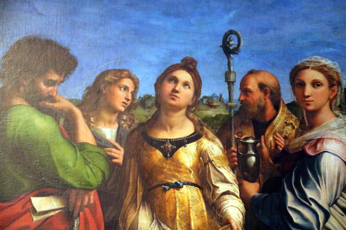 Raffaello Sanzio, Santa Cecilia in estasi con i santi (1518 circa) 05 - Mongolo1984
