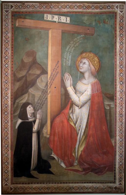 Simone di Filippo detto dei Crocefissi, Sant'Elena in adorazione della Croce ed una monaca, 1375-1380 circa 01 - Mongolo1984