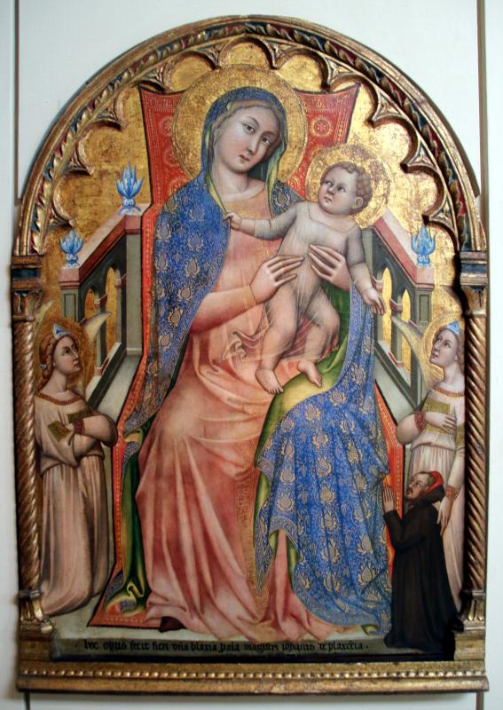 Simone di Filippo detto dei Crocefissi, Madonna col Bambino, angeli e il donatore Giovanni da Piacenza, 1378-80 circa 01 - Mongolo1984
