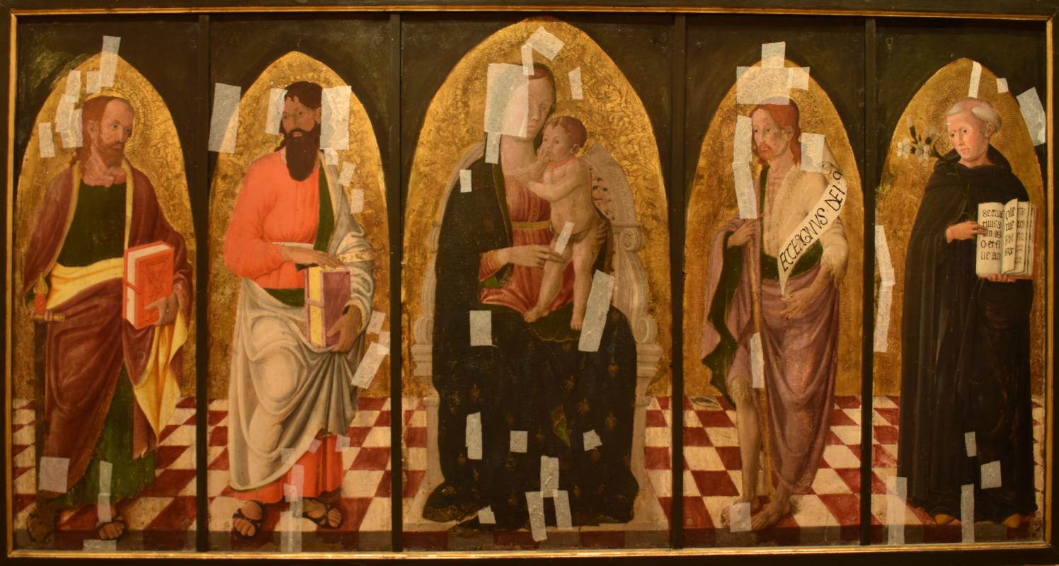 Cristoforo di Benedetto, Madonna col Bambino in trono e santi, Pinacoteca Domenico Inzaghi - Nicola Quirico