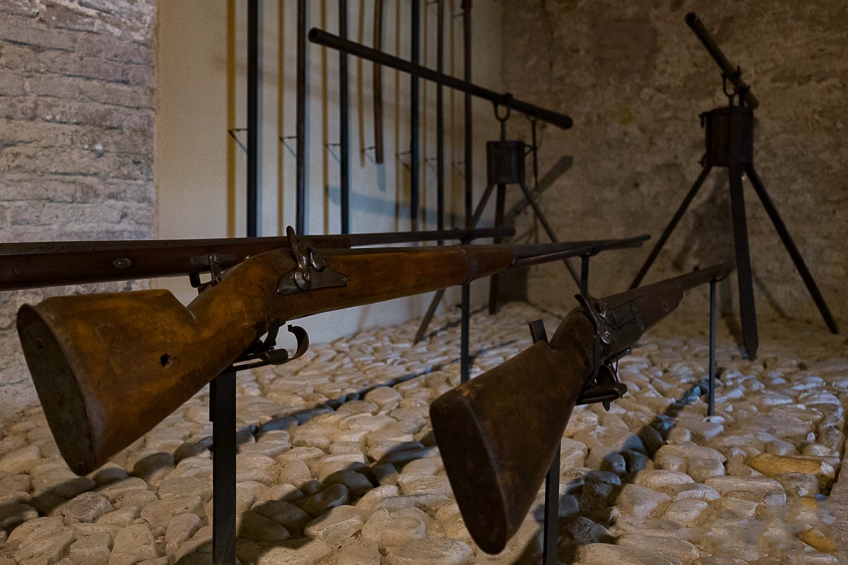 Particolare collezione d'armi della Rocca Sforzesca - Caprini Cristina