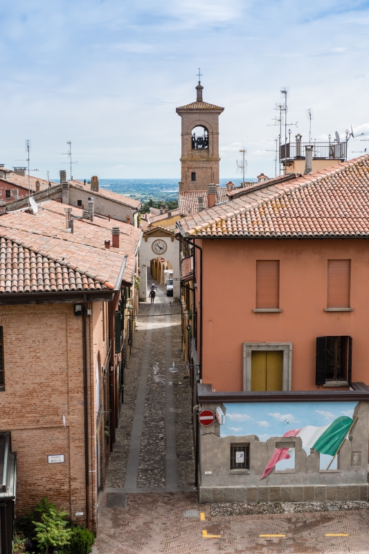 Dozza, via XX Settembre seen from the Sforza Castle - ENIT SpA