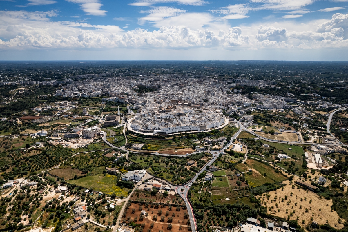 Ostuni - vista aerea - ENIT SpA