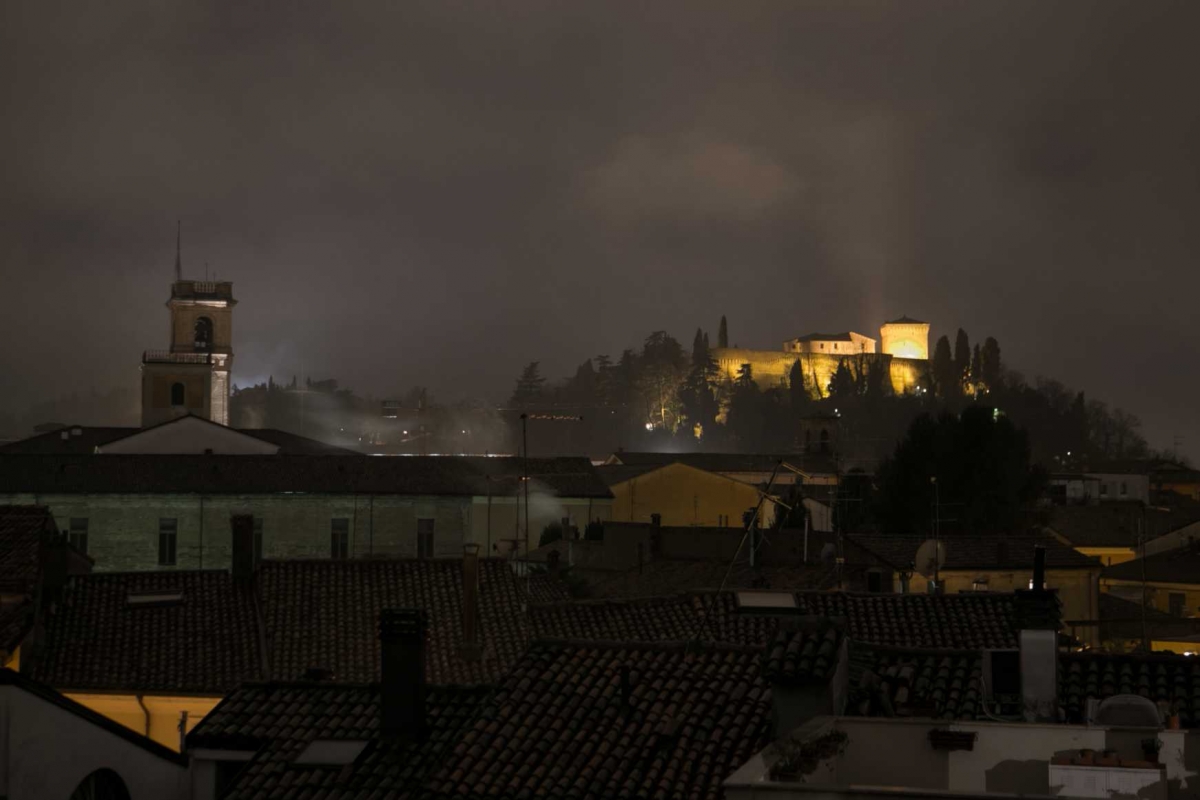 La Rocca Malatestiana durante un temporale - Boschetti marco 65