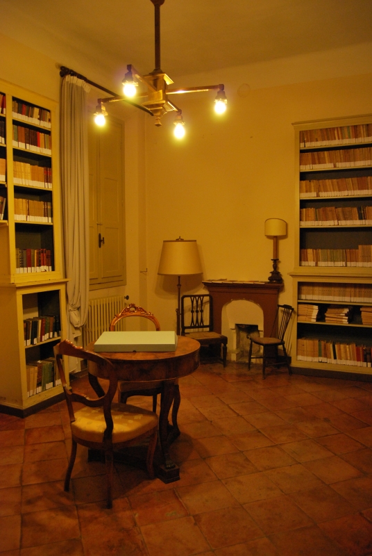 La stanza della biblioteca, all'interno di Villa Saffi - Chiari86
