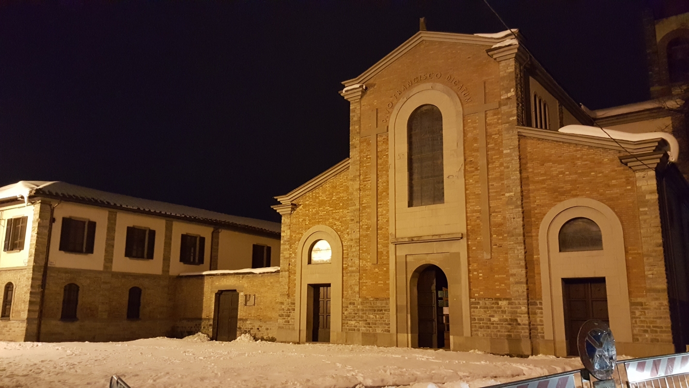 Chiesa di San Francesco nella neve 01 - Marco Musmeci