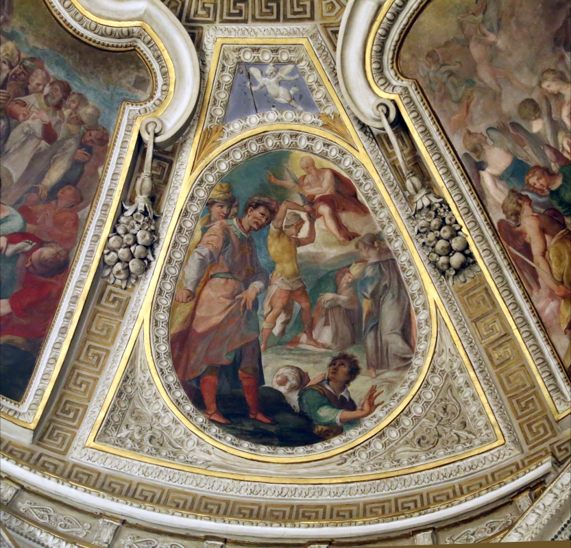 Livio Modigliani, soffitto della cappella di san mercuriale, storie di san girolamo, 1598 ca. 08 - Sailko