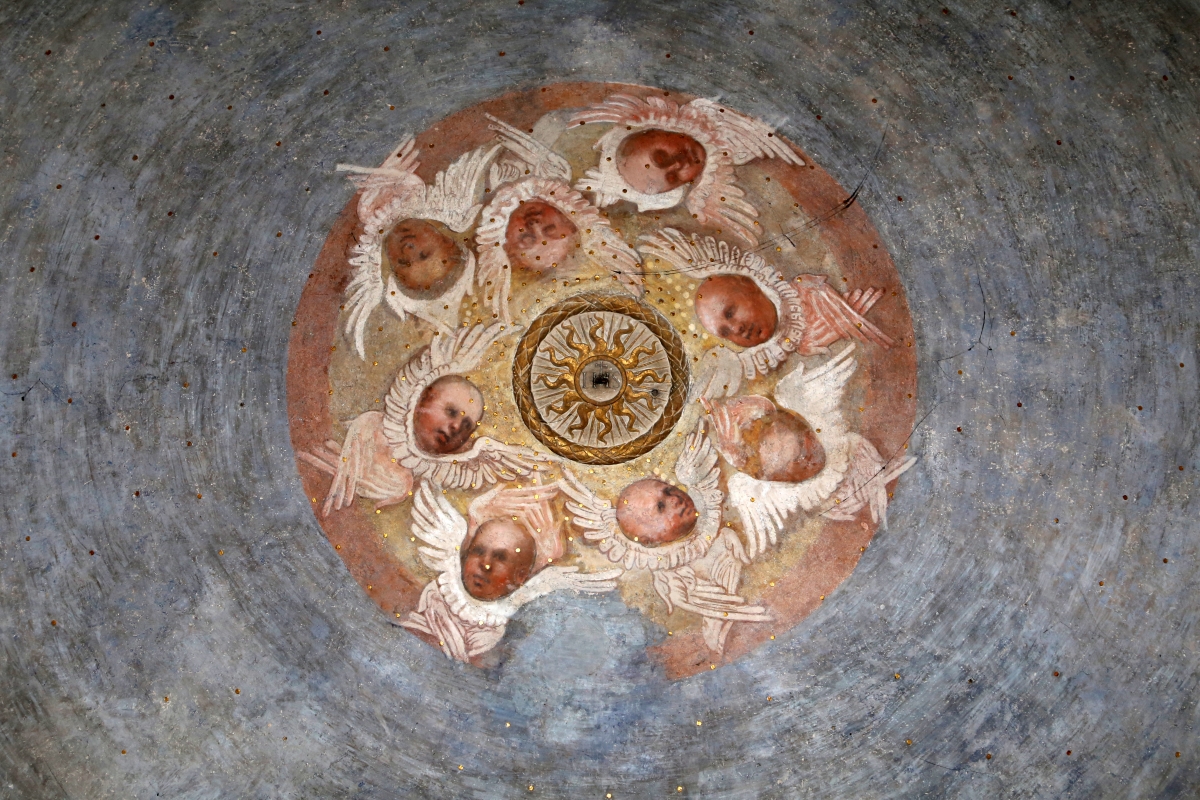 Forlì, san mercuriale, interno, cappella ferri, cupola 02 cherubini - Sailko