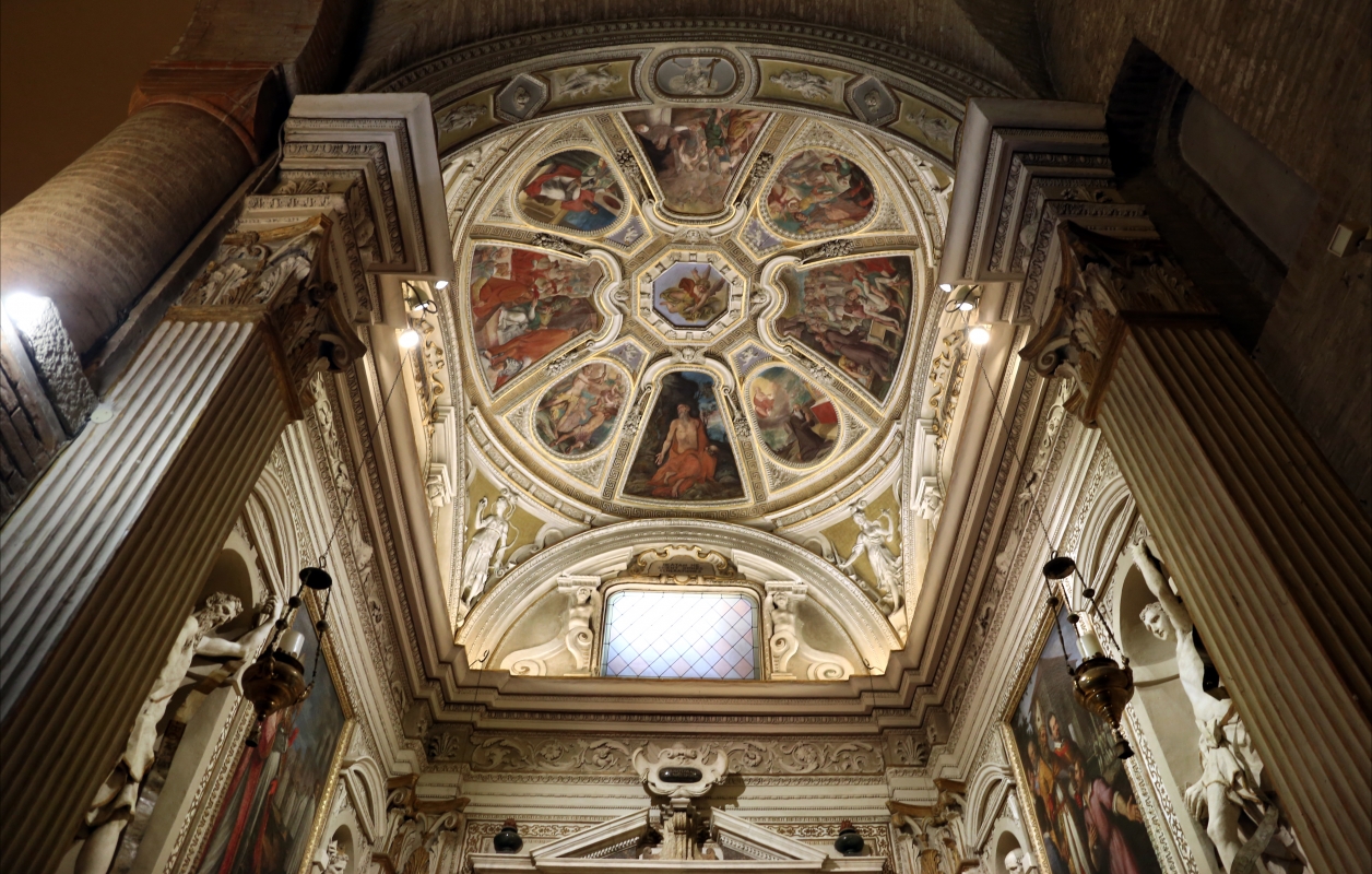 Livio Modigliani, soffitto della cappella di san mercuriale, storie di san girolamo, 1598 ca. 01 - Sailko