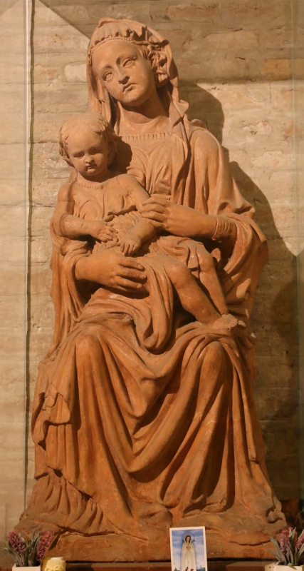 Forlì, san mercuriale, interno, madonna col bambino in terracotta - Sailko