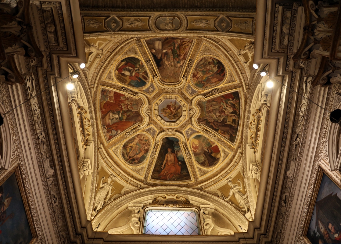 Livio Modigliani, soffitto della cappella di san mercuriale, storie di san girolamo, 1598 ca. 02 - Sailko