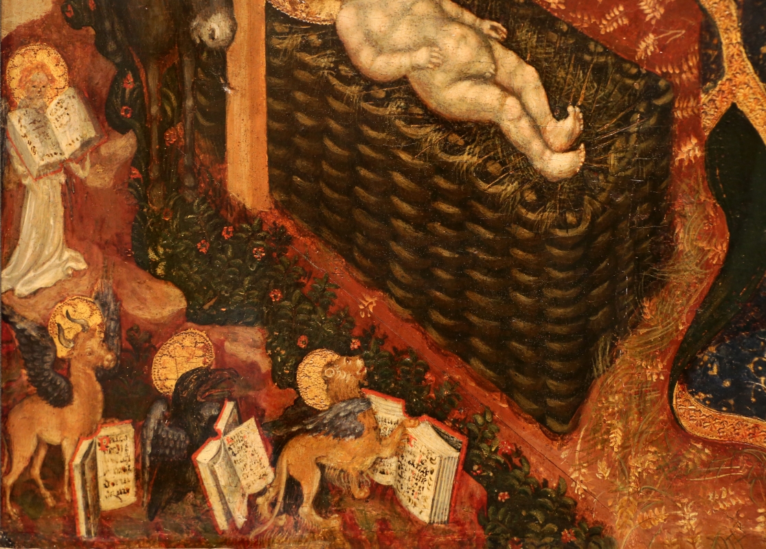 Federico tedesco, natività, 1420, 03 angelo e simboli evangelisti - Sailko