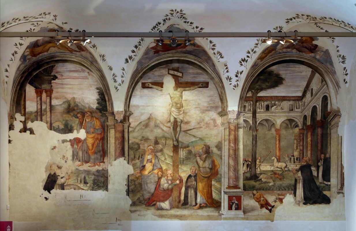 Girolamo Ugolini, crocifissione con santi, 1520 ca. 01 - Sailko