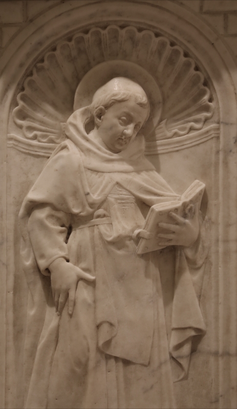 Antonio rossellino, sarcofago del beato marcolino amanni, 1458, da s. giacomo in s. domenico a forlì, santi domenicani 02 - Sailko