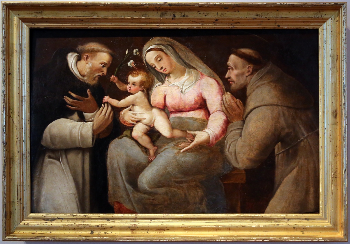 Livio modigliani, madonna col bambino tra i ss. domenico e francesco, 1575-79 ca - Sailko