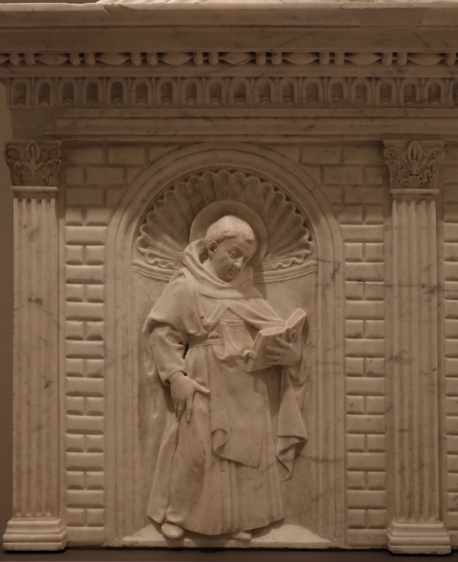 Antonio rossellino, sarcofago del beato marcolino amanni, 1458, da s. giacomo in s. domenico a forlì, santi domenicani 01 - Sailko