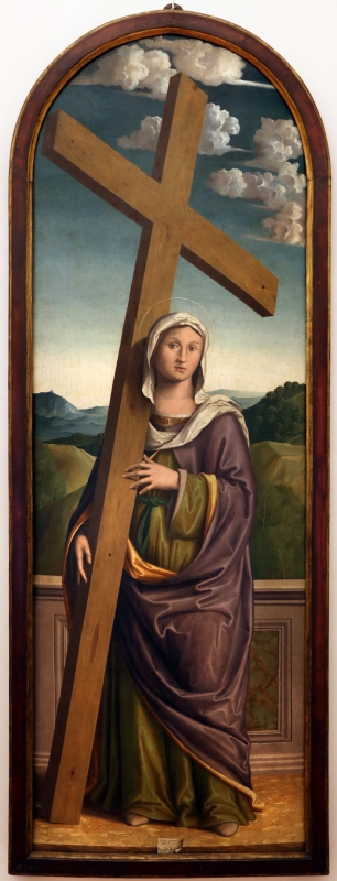 Marco palmezzano, sant'elena con la croce, 1516, da s.m. degli angeli dei domenicani a bertinoro 01 - Sailko