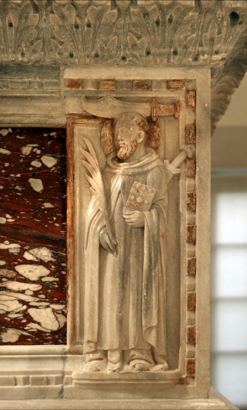 Sarcofago del beato giacomo salomoni, 1340 ca., da s. giacomo apostolo in san domenico, 07 pietro martire - Sailko