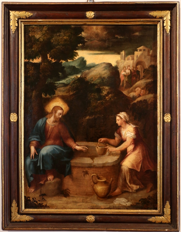 Pier paolo menzocchi, gesù e la samaritana al pozzo, 1574 - Sailko