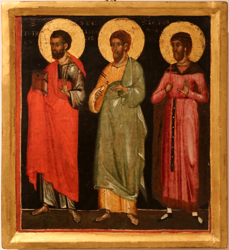 Maestro di caorle, ss. marco, bartolomeo e leonardo, 1330-50 ca - Sailko
