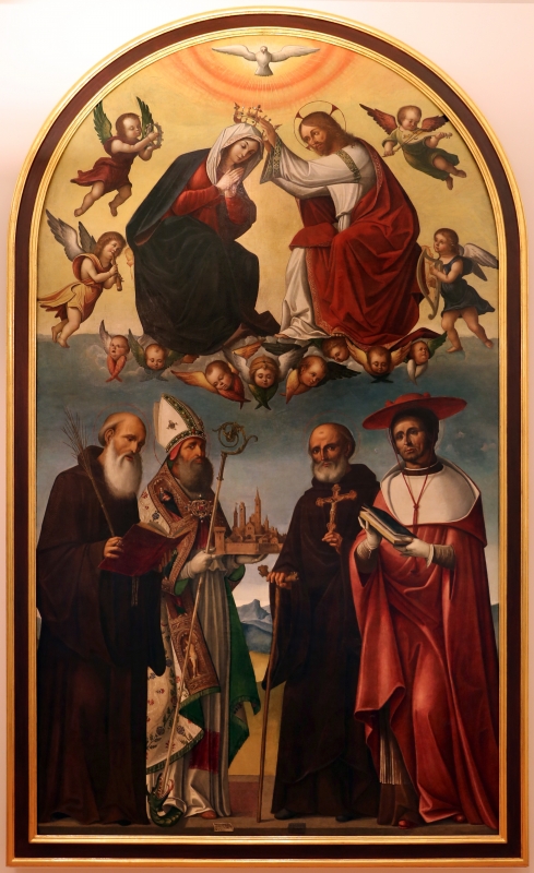 Baldassarre carrari, incoronazione della vergine e santi, 1512, dall'altare maggiore di san mercuriale, 01 - Sailko