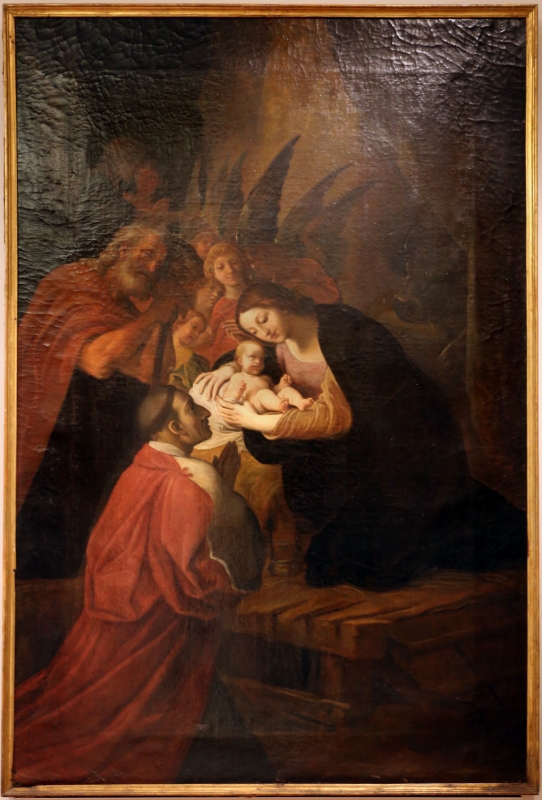 Ludovico carracci, san carlo borromeo in adorazione del bambino, 1614-16, da s. bernardo a bologna - Sailko