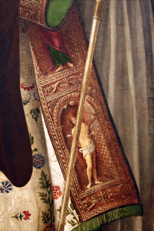 Baldassarre carrari, incoronazione della vergine e santi, 1512, dall'altare maggiore di san mercuriale, 03 sebastiano - Sailko
