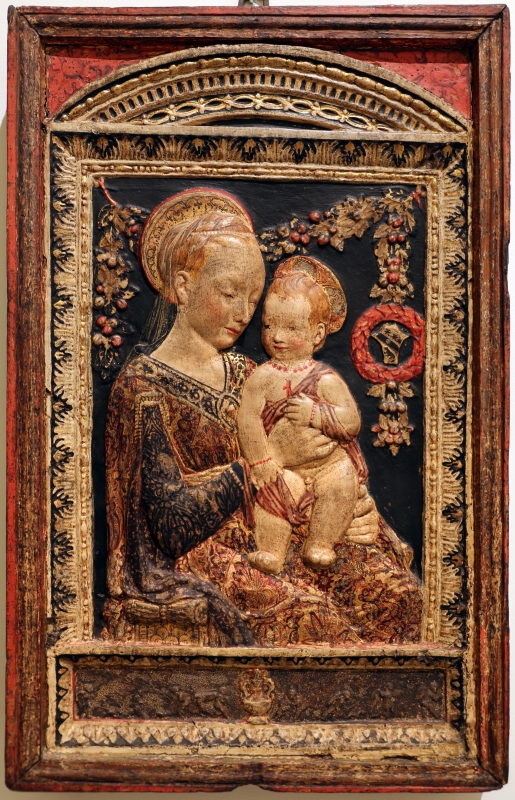 Antonio rossellino (da), madonna col bambino, stucco, 1475-1500 ca - Sailko