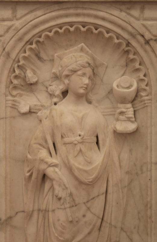 Antonio rossellino, sarcofago del beato marcolino amanni, 1458, da s. giacomo in s. domenico a forlì, virtù, fede 02 - Sailko