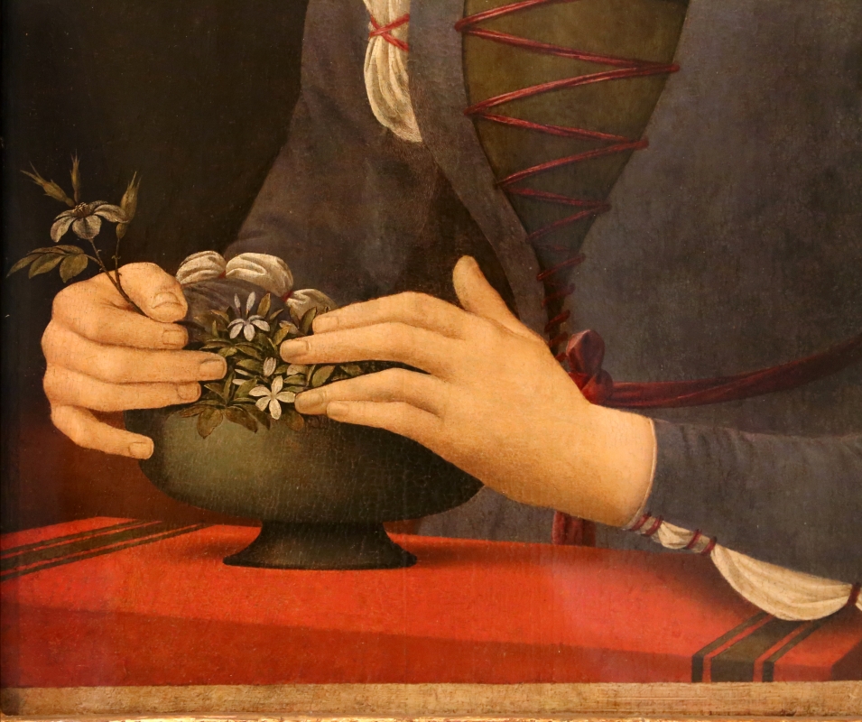 Lorenzo di credi, dama dei gelsomini, 1485-90 ca., 03 - Sailko