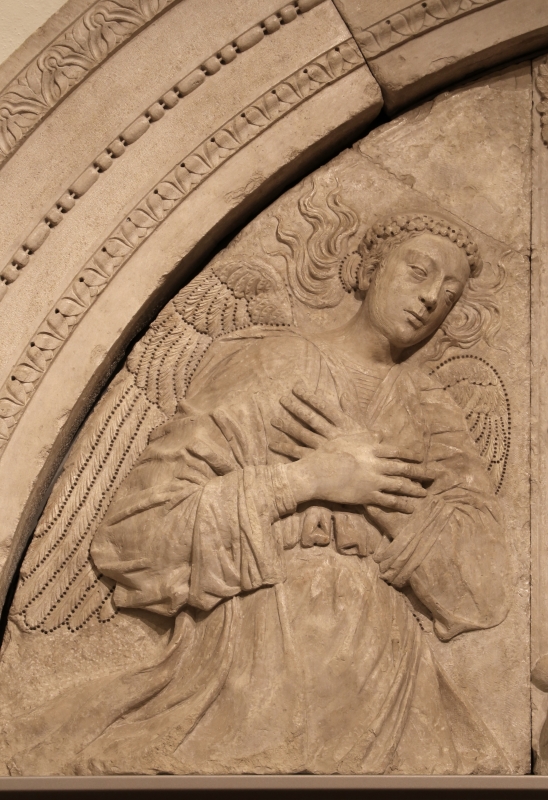 Gregorio di lorenzo, madonna col bambino tra due angeli, da duomo di forlì, porta della canonica, 1490-1510, 03 - Sailko