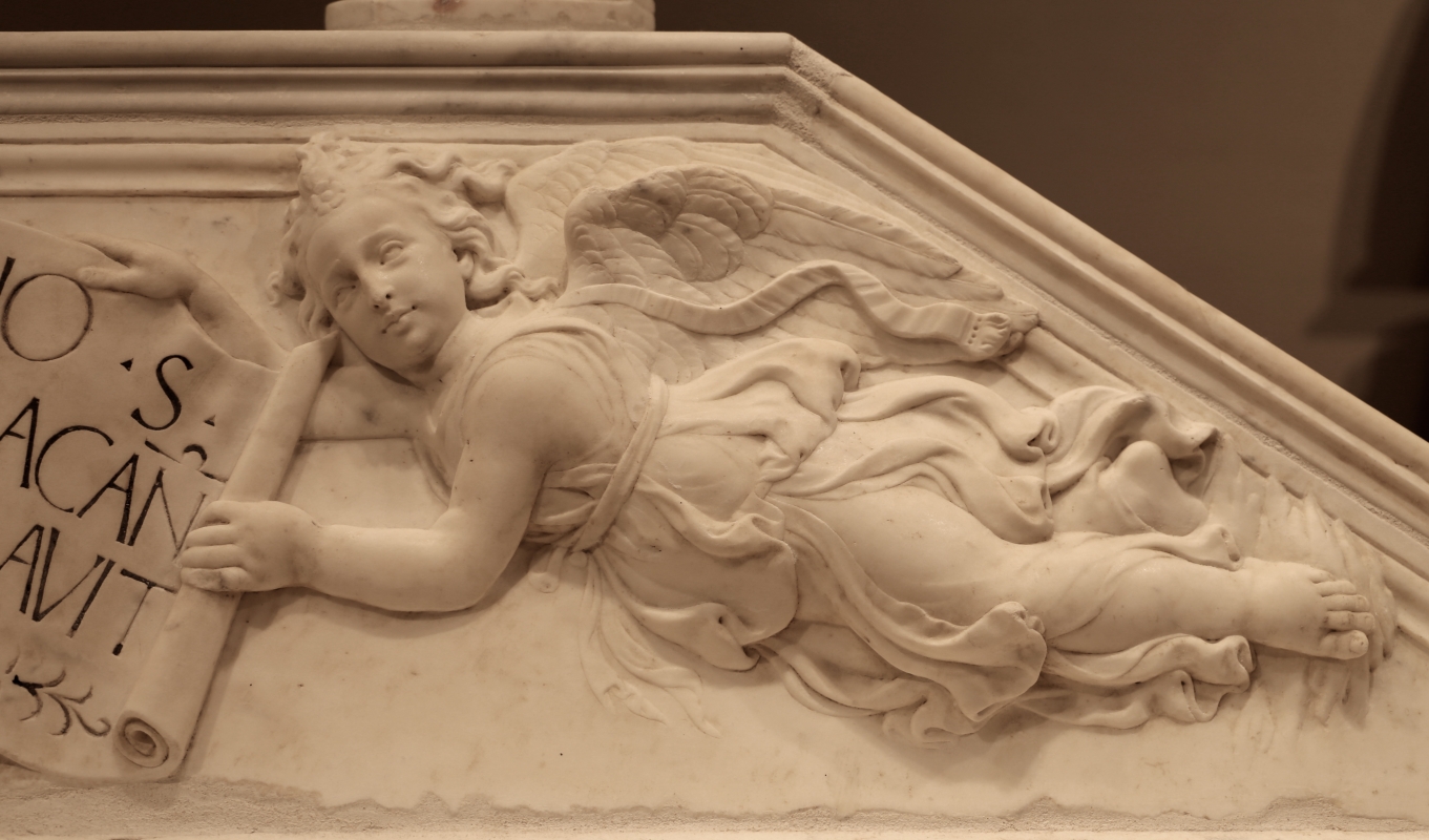 Antonio rossellino, sarcofago del beato marcolino amanni, 1458, da s. giacomo in s. domenico a forlì, 12 angelo - Sailko