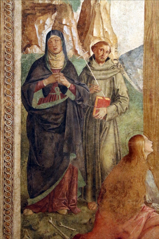 Marco palmezzano, crocifissione e santi, 1492, da s.m. della ripa a forlì, 03 madonna e san francesco - Sailko