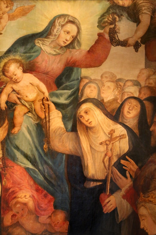 Pier paolo menzocchi, madonna del rosario, 1585 ca., da s. giacomo in s. domenico a forlì 05 - Sailko