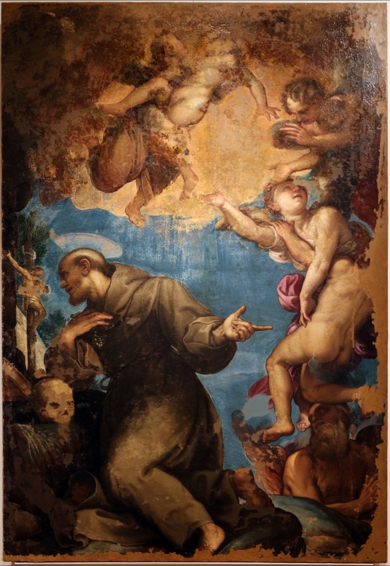 Ferraù fenzoni, san francesco intercede per le anime del purgatorio, 1614 ca., dal duomo di forlì - Sailko