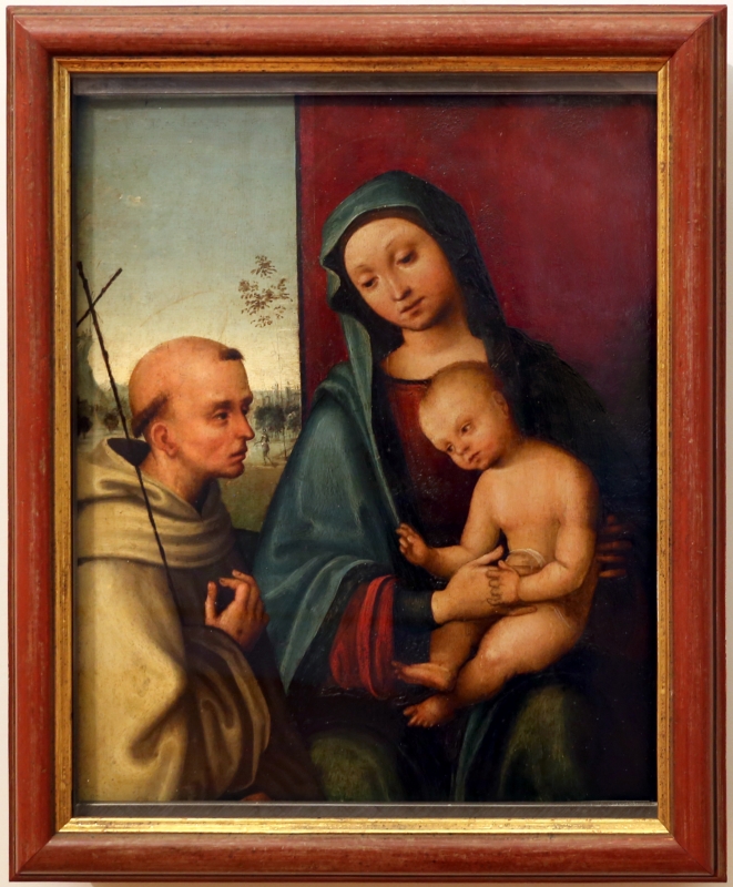 Lorenzo costa, madonna col bambino e san francesco - Sailko