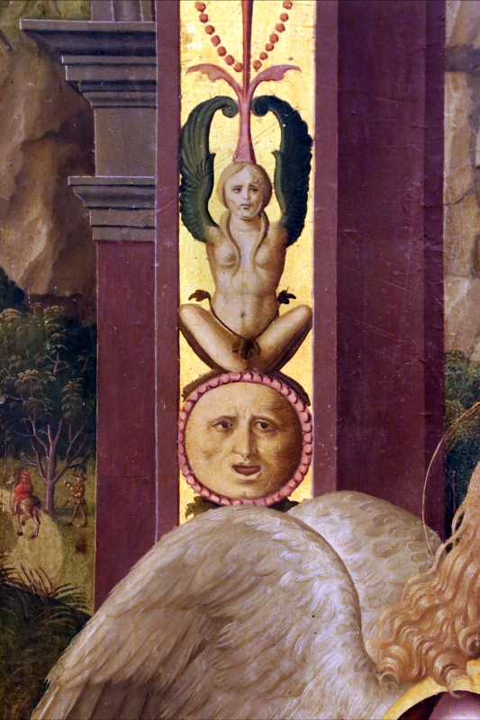 Marco palmezzano, annunciazione, da s.m. dei servi a forlì, 1511-12, 03 grottesche - Sailko