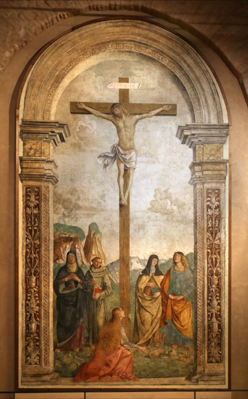 Marco palmezzano, crocifissione e santi, 1492, da s.m. della ripa a forlì, 01 - Sailko