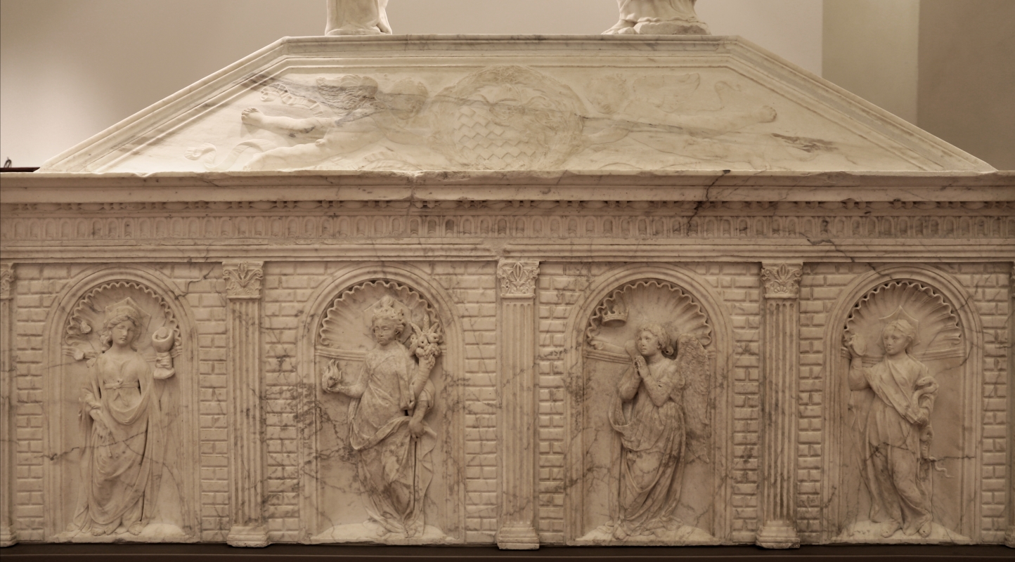 Antonio rossellino, sarcofago del beato marcolino amanni, 1458, da s. giacomo in s. domenico a forlì, virtù, 01 - Sailko