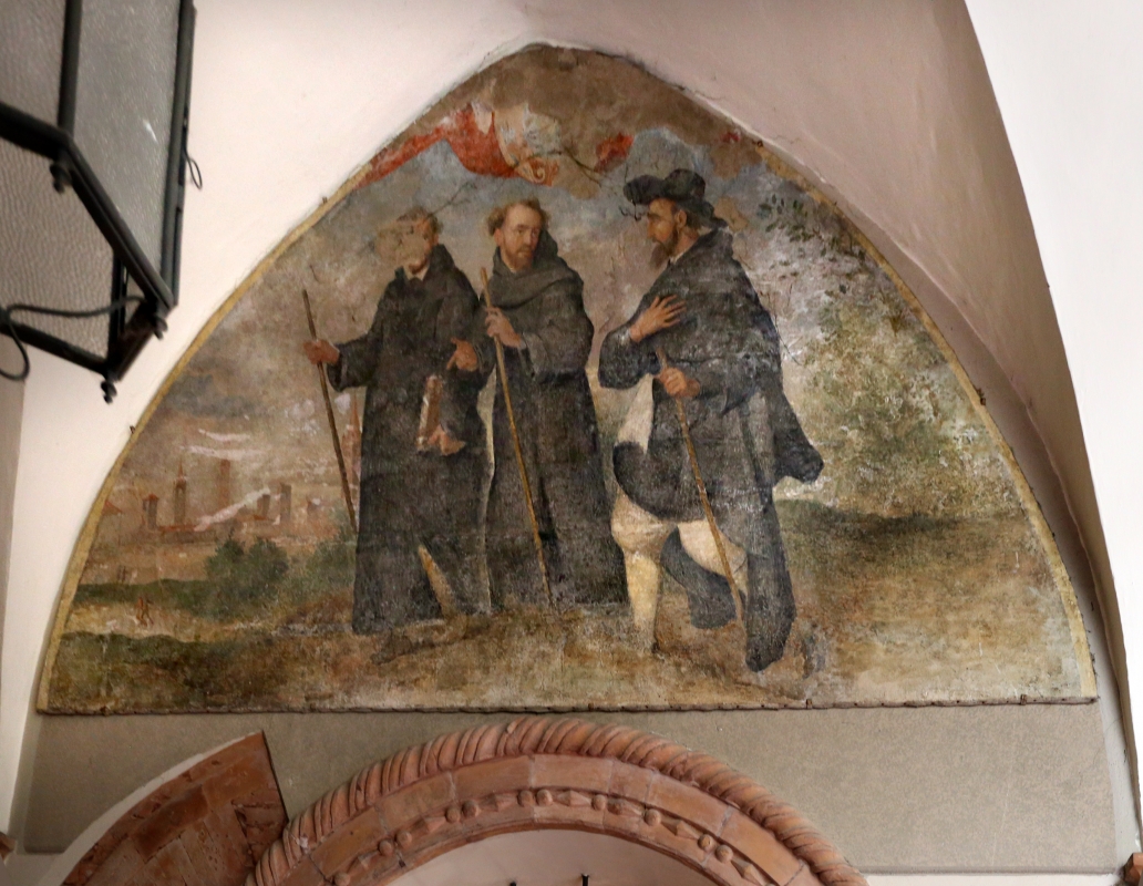 Forlì, santa maria dei servi o san pellegrino, tre pellegrini, xvi secolo - Sailko