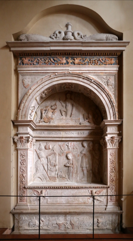 Tommaso fiamberti, monumento funebre di luffo numai, con rilievi di giovanni ricci, 1502-09, 02 - Sailko