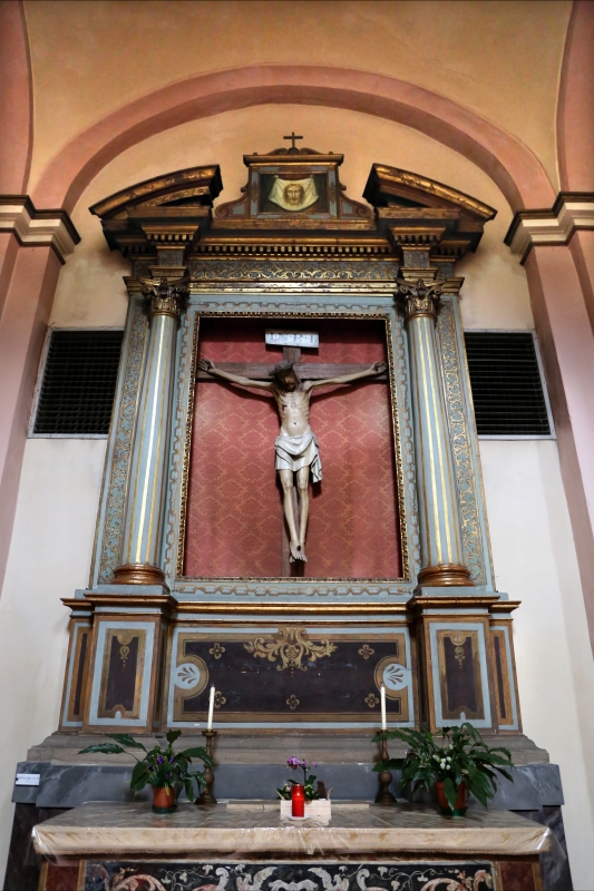 Forlì, santa maria dei servi o san pellegrino, interno, crocifisso ligneo del 1390-1410 ca. 01 - Sailko