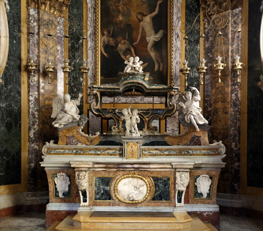 Forlì, santa maria dei servi o san pellegrino, interno, cappella di s. pellegrino laziosi, altare - Sailko