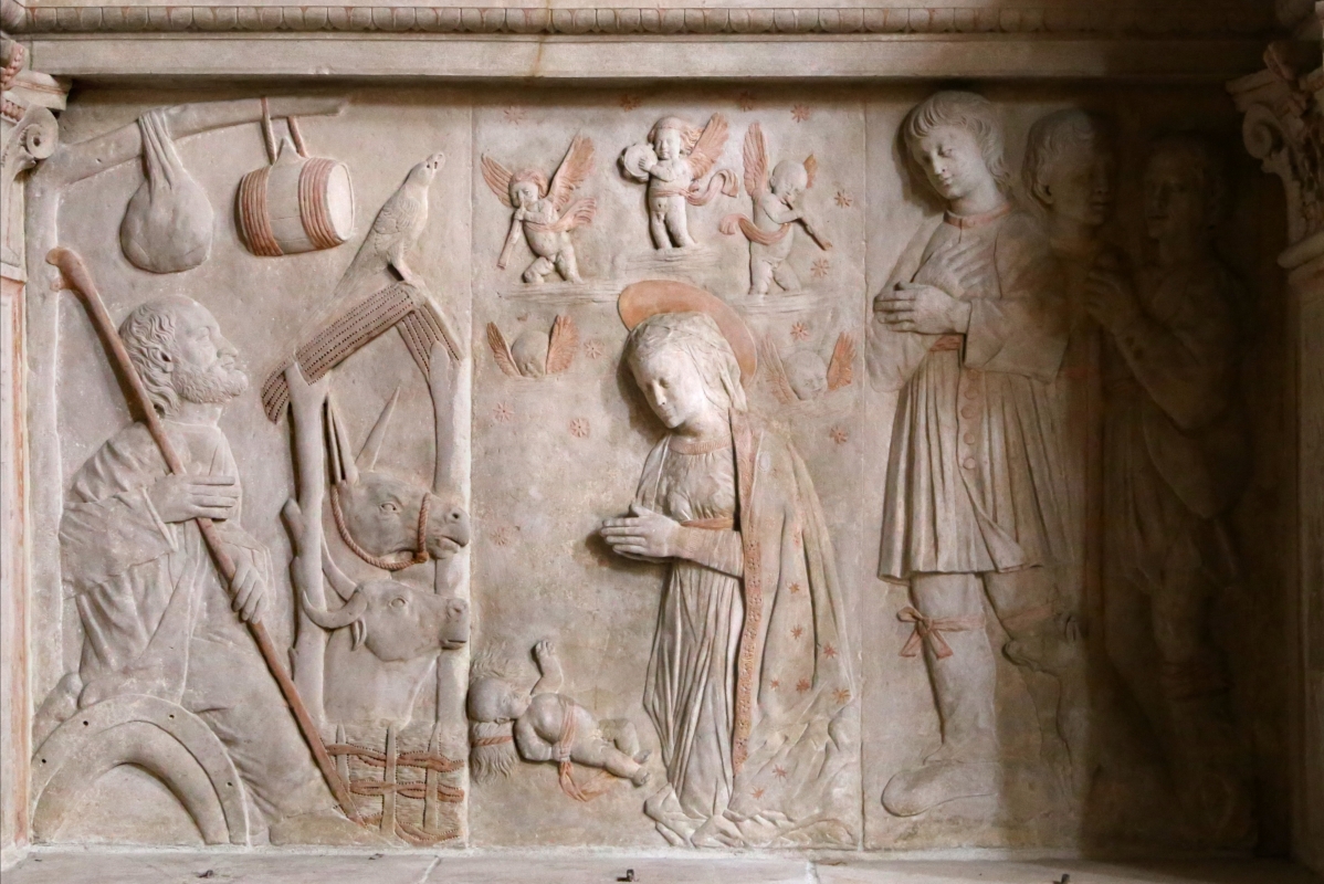 Tommaso fiamberti, monumento funebre di luffo numai, con rilievi di giovanni ricci, 1502-09, 04 adorazione del bambino 1 - Sailko