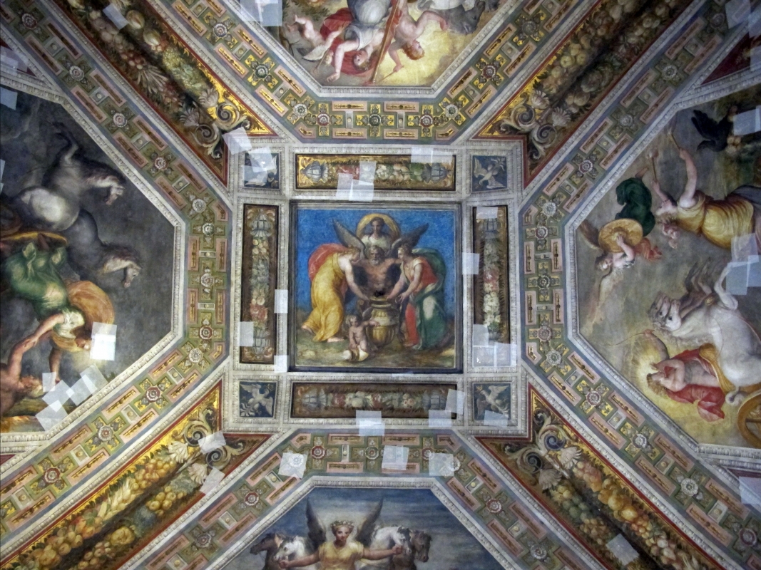 Castello estense di ferrara, int., sala dell'aurora, affreschi di ludovico settevecchi e leonardo da brescia (1574-75) 00 - Sailko