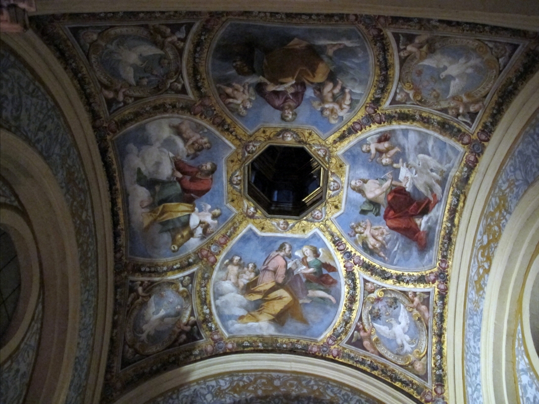 Castello estense di ferrara, int., cappella ducale 06 soffitto di giulio marescotti - Sailko