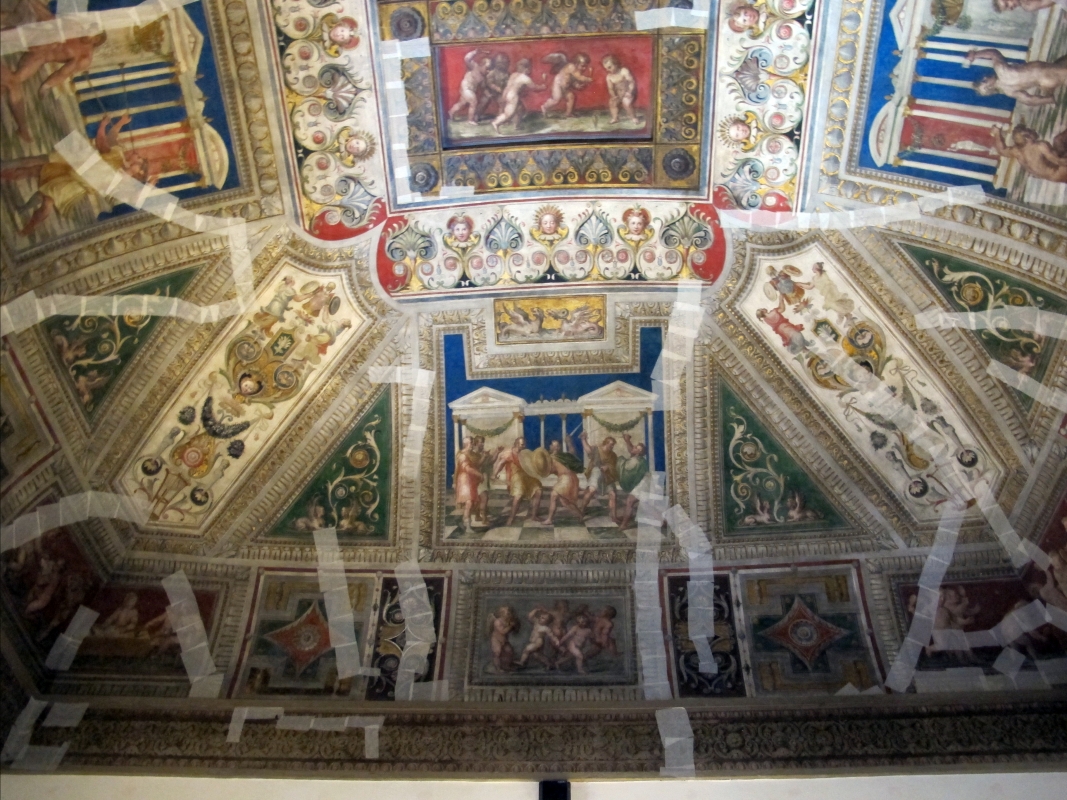 Castello estense di ferrara, int., saletta dei giochi, affreschi di bastianino e ludovico settevecchi (post 1570) 10 - Sailko