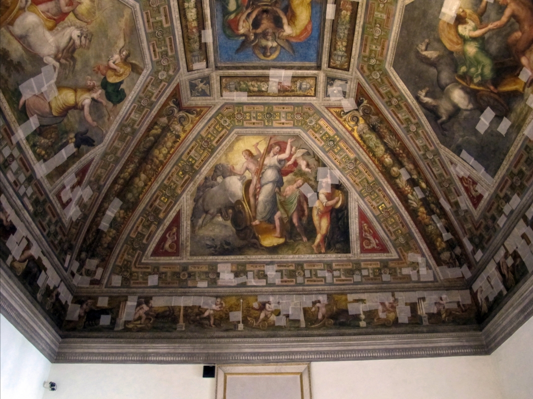Castello estense di ferrara, int., sala dell'aurora, affreschi di ludovico settevecchi e leonardo da brescia (1574-75) 01 - Sailko