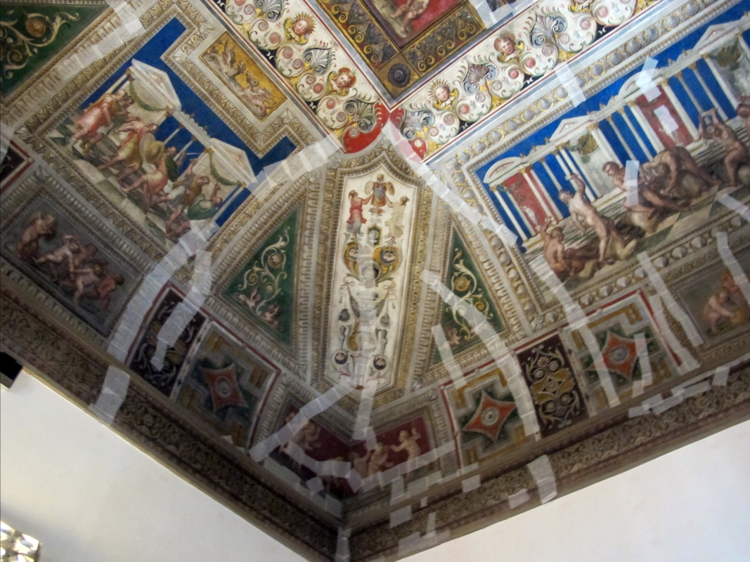 Castello estense di ferrara, int., saletta dei giochi, affreschi di bastianino e ludovico settevecchi (post 1570) 11 - Sailko